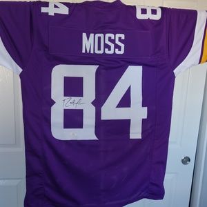 Randy Moss Vikings Autographed Football w/COA